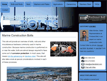 Tablet Screenshot of marineconstructionbolts.com
